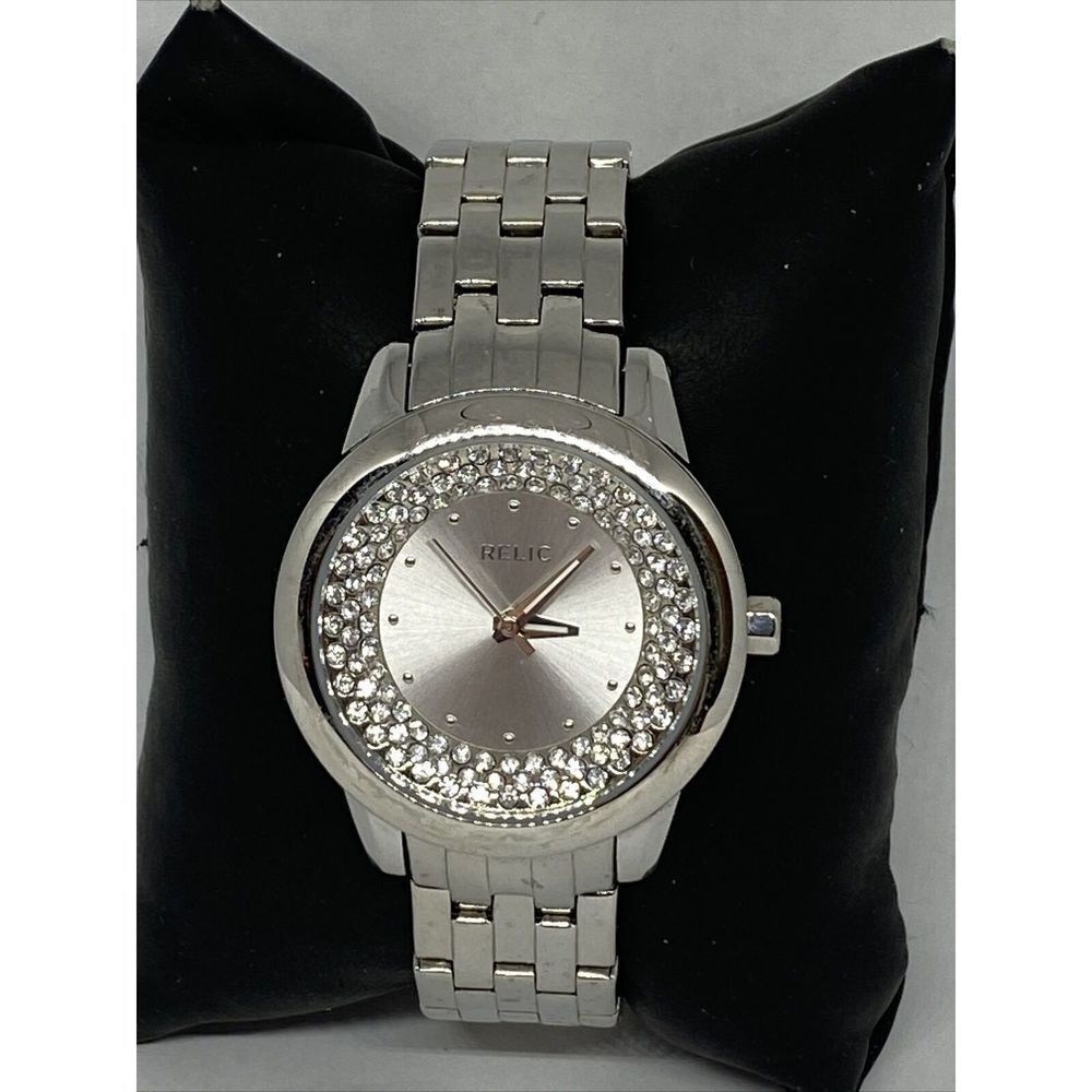 Relic ZR34236 Womens Stainless Steel Silver Analog Dial Quartz Wrist Watch OL468